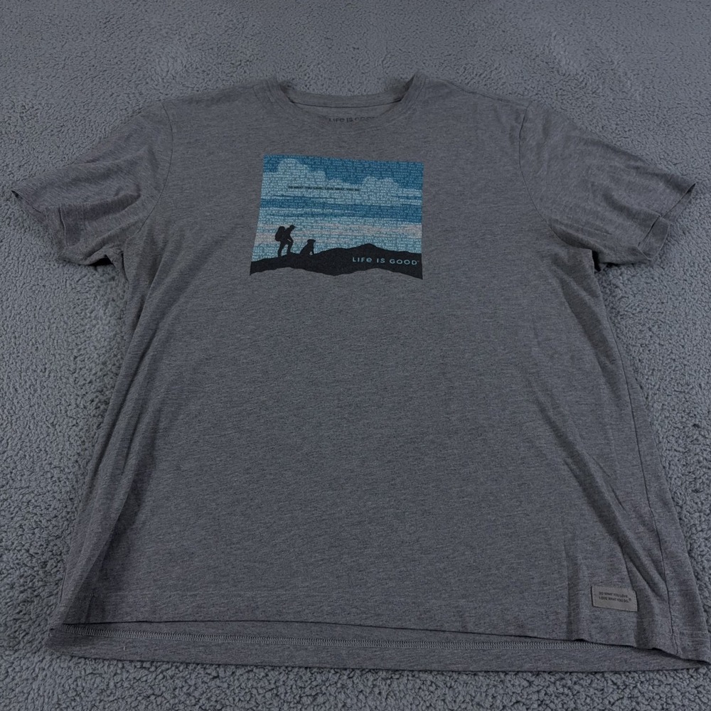 LOT OF 2 Hippy Tree x Life Is Good Shirt Mens XXL Short Sleeve Outdoor Hiking - Picture 8 of 13